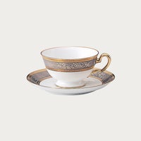 大倉陶園］金白金蝕ぶどう唐草 ティー・コーヒー碗皿 | ノリタケ食器 