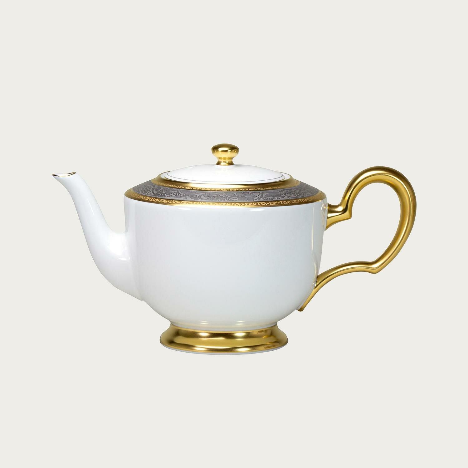 ノリタケ ティーポット 金縁 美品 サンクエトワール・モデラートゴールドライン ティーポット(大