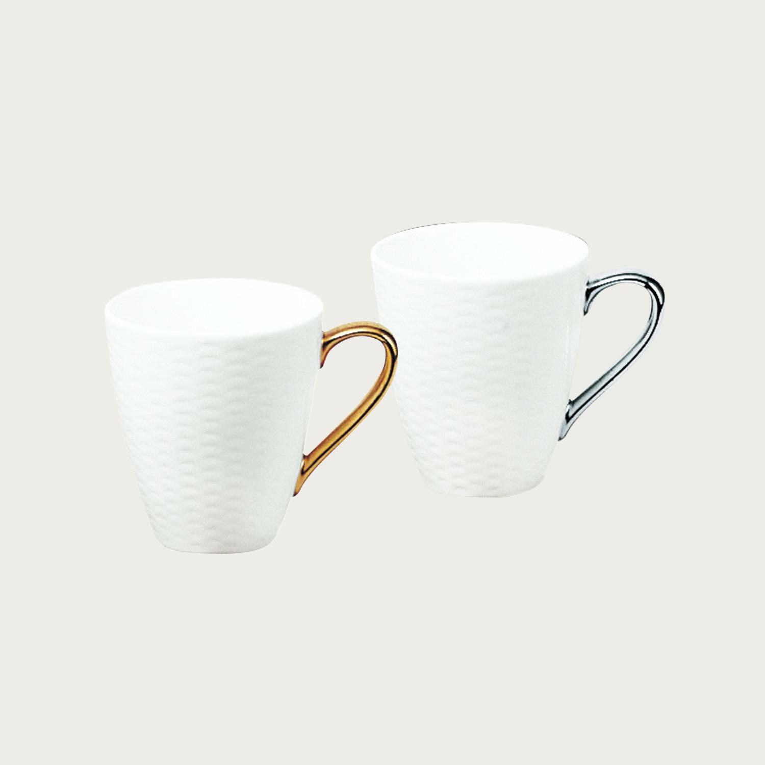 11点★食器★ペアマグ★ノリタケ★ アミ マグカップペア(金・銀) | ノリタケ食器公式オンラインショップ