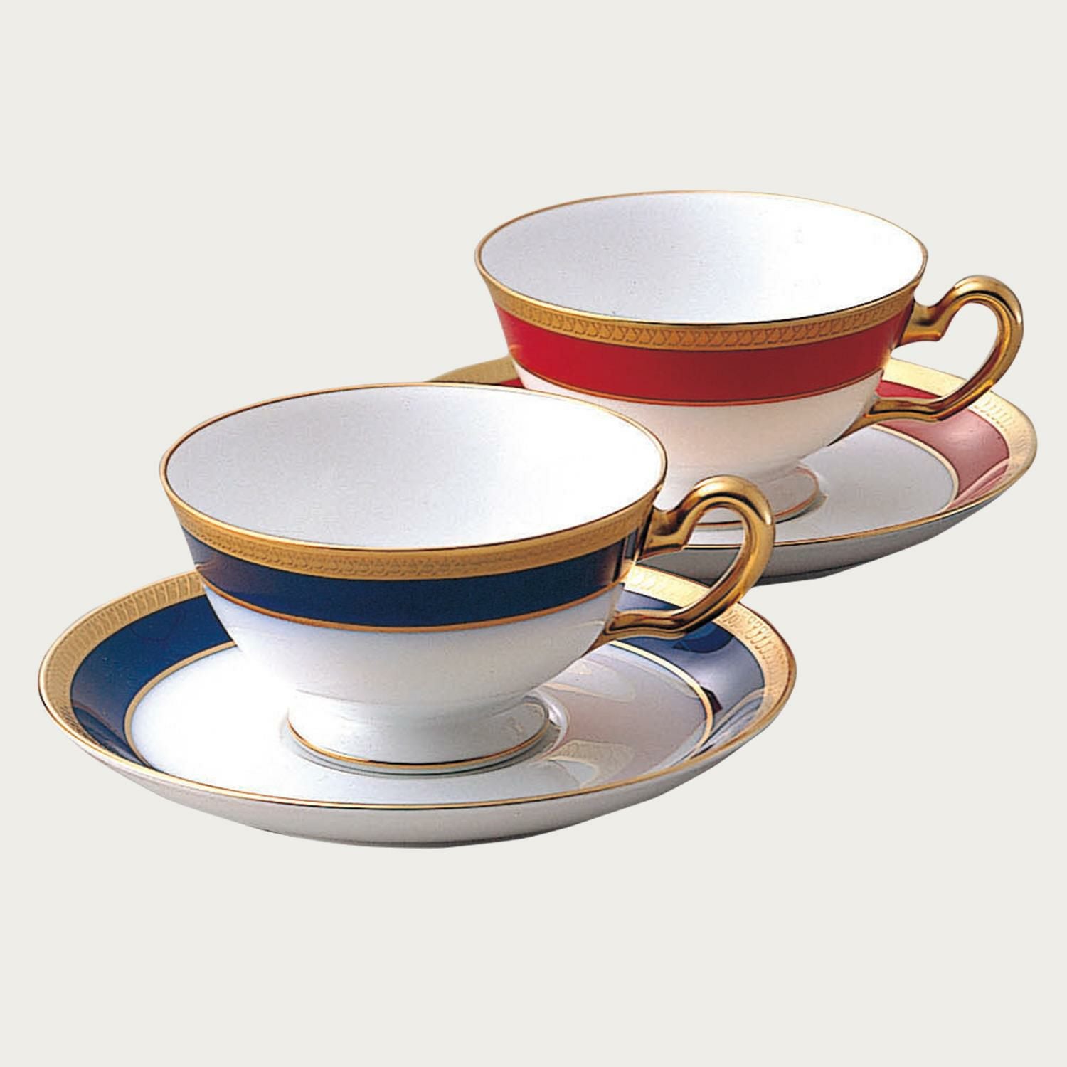 大倉陶園］瑠璃片葉金蝕 ティー・コーヒー碗皿 | ノリタケ食器公式