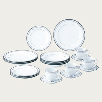 □特別価格□ ハンプシャープラチナ 20pcセット | ノリタケ食器公式 