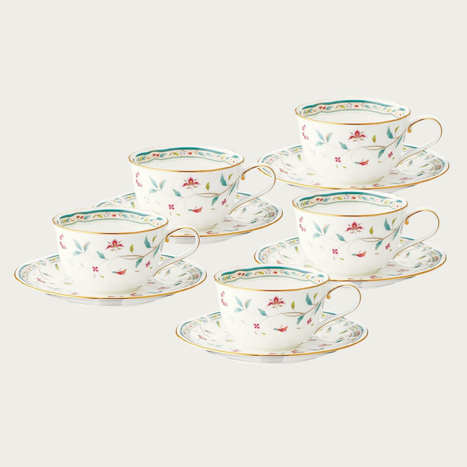 Noritake ノリタケ レースウッドゴールド カップ&ソーサー 5客セット 金彩 洋食器 ☆札幌市 白石店 楽天市場】ノリタケ レースウッドゴールド カップ＆ソーサー(5客