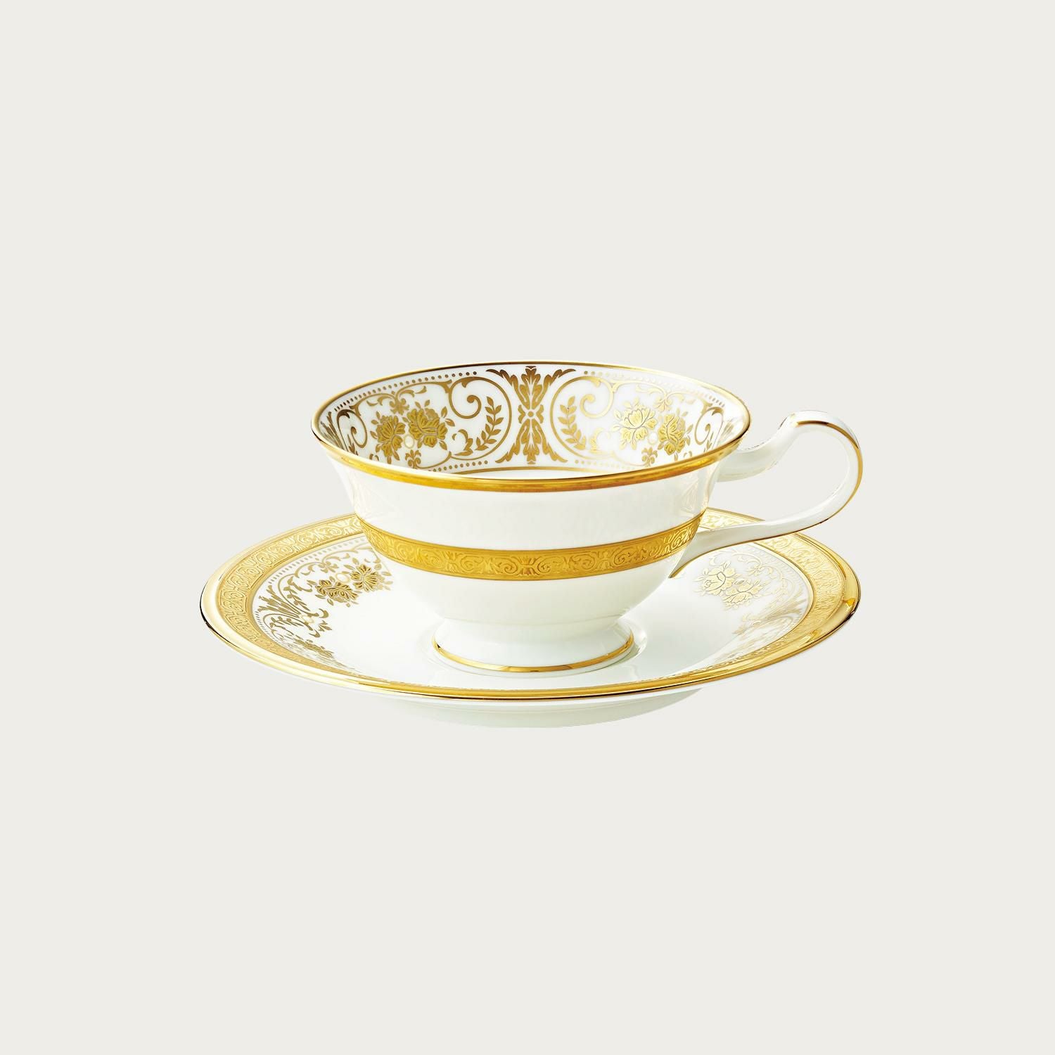 【未使用】帝国ホテル ノリタケ  カップ&ソーサー、ケーキ皿セット フランク・ロイド・ライトの旧帝国ホテルで使われた食器が名古屋の