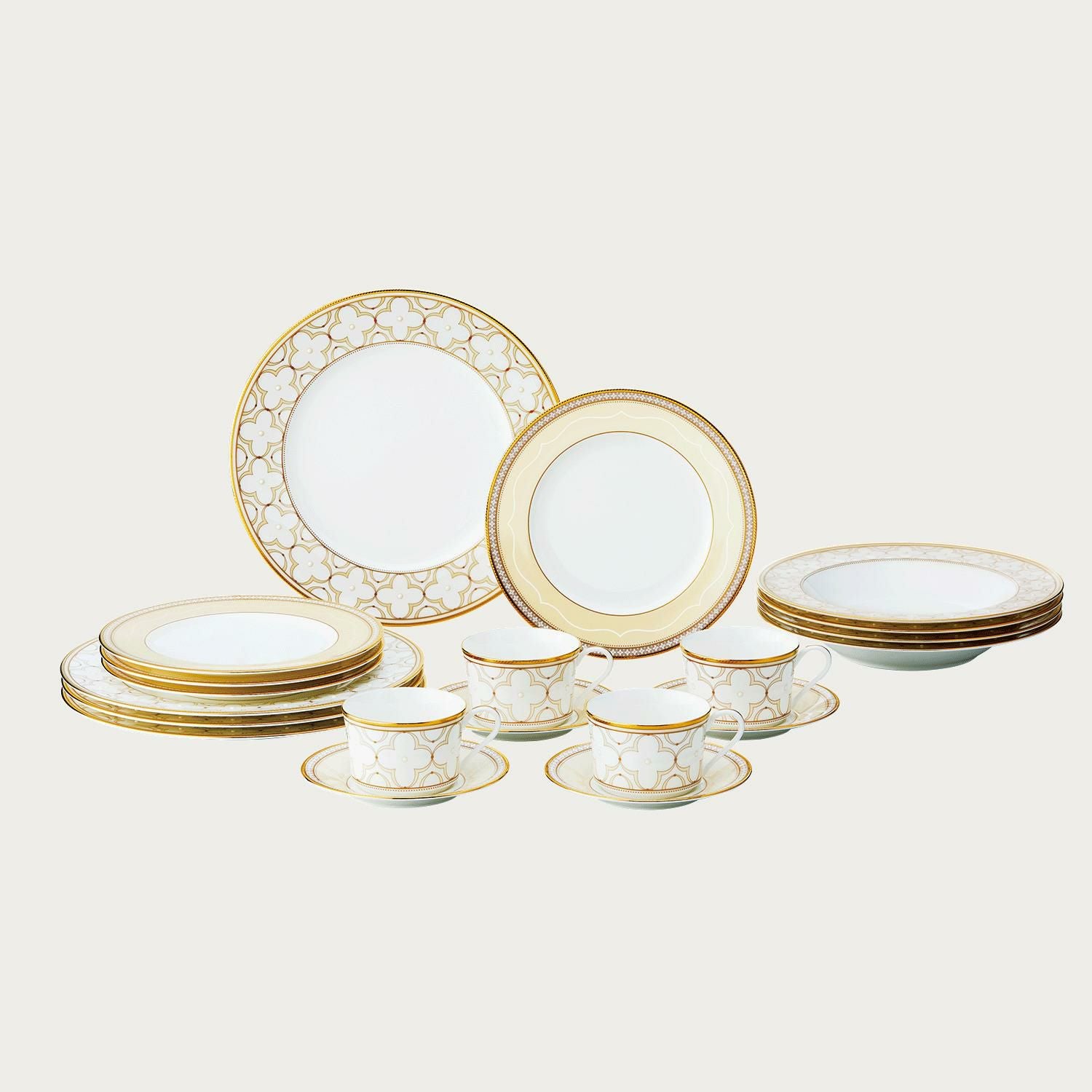 □特別価格□トレフォリオゴールド 20PCセット | ノリタケ食器公式