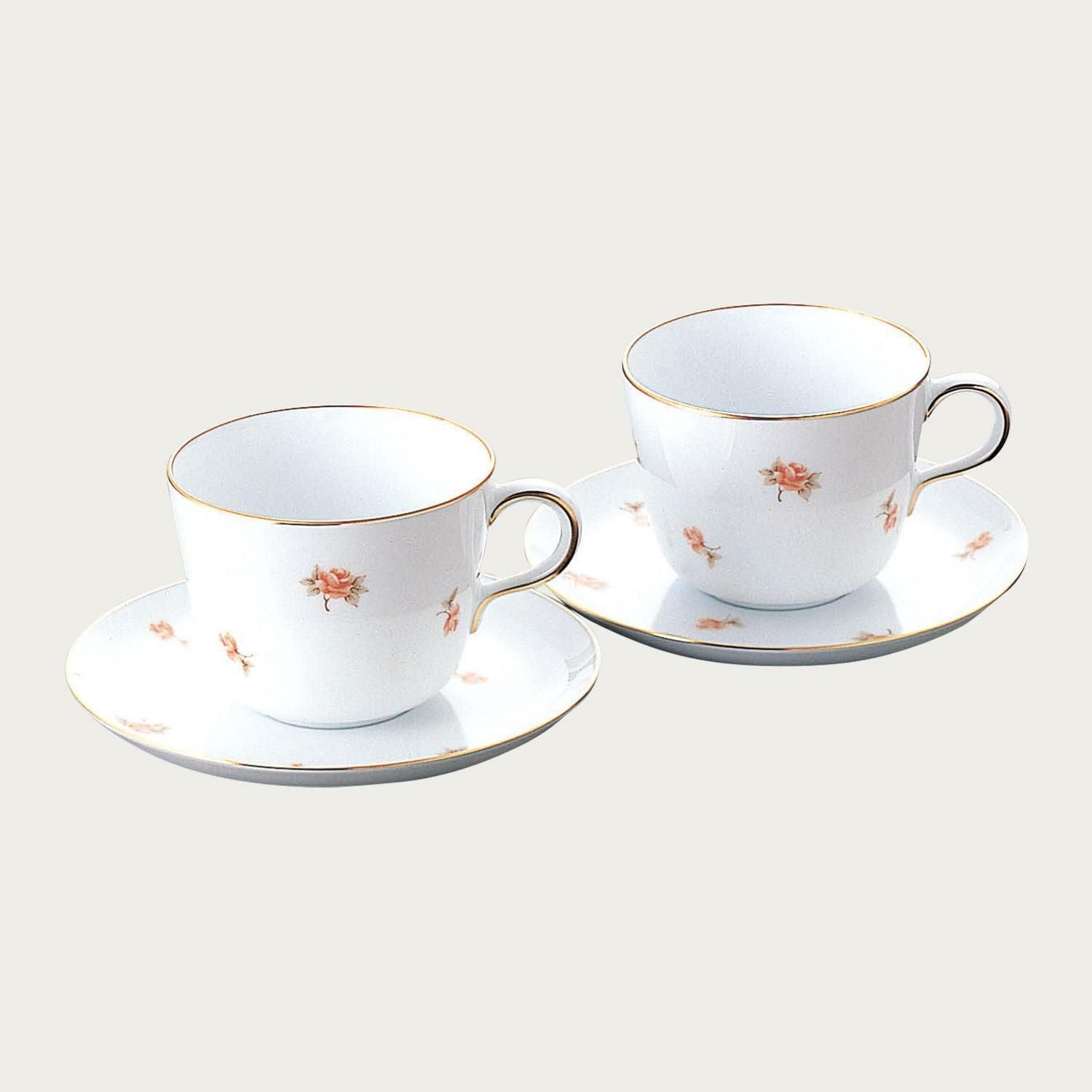 ノリタケ 紅白 モーニング碗皿ペア (色変り) 大倉陶園 Noritake カップ＆ソーサー 2客セット 白磁 苫小牧西店 大倉陶園］紅白 モーニング碗皿ペア(色変り) | ノリタケ食器公式