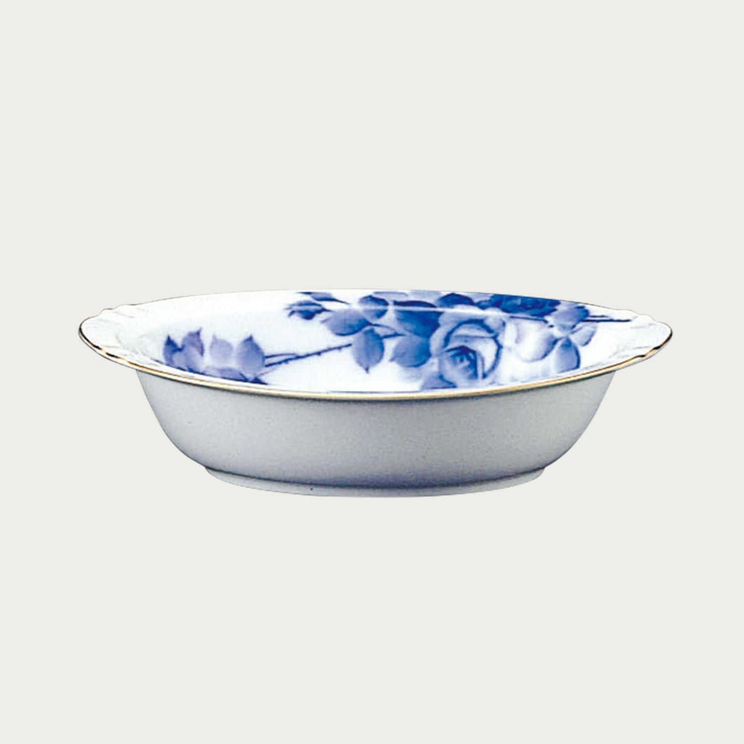 大倉陶園］ブルーローズ(8211) 15cmポリッジボウル | ノリタケ食器公式