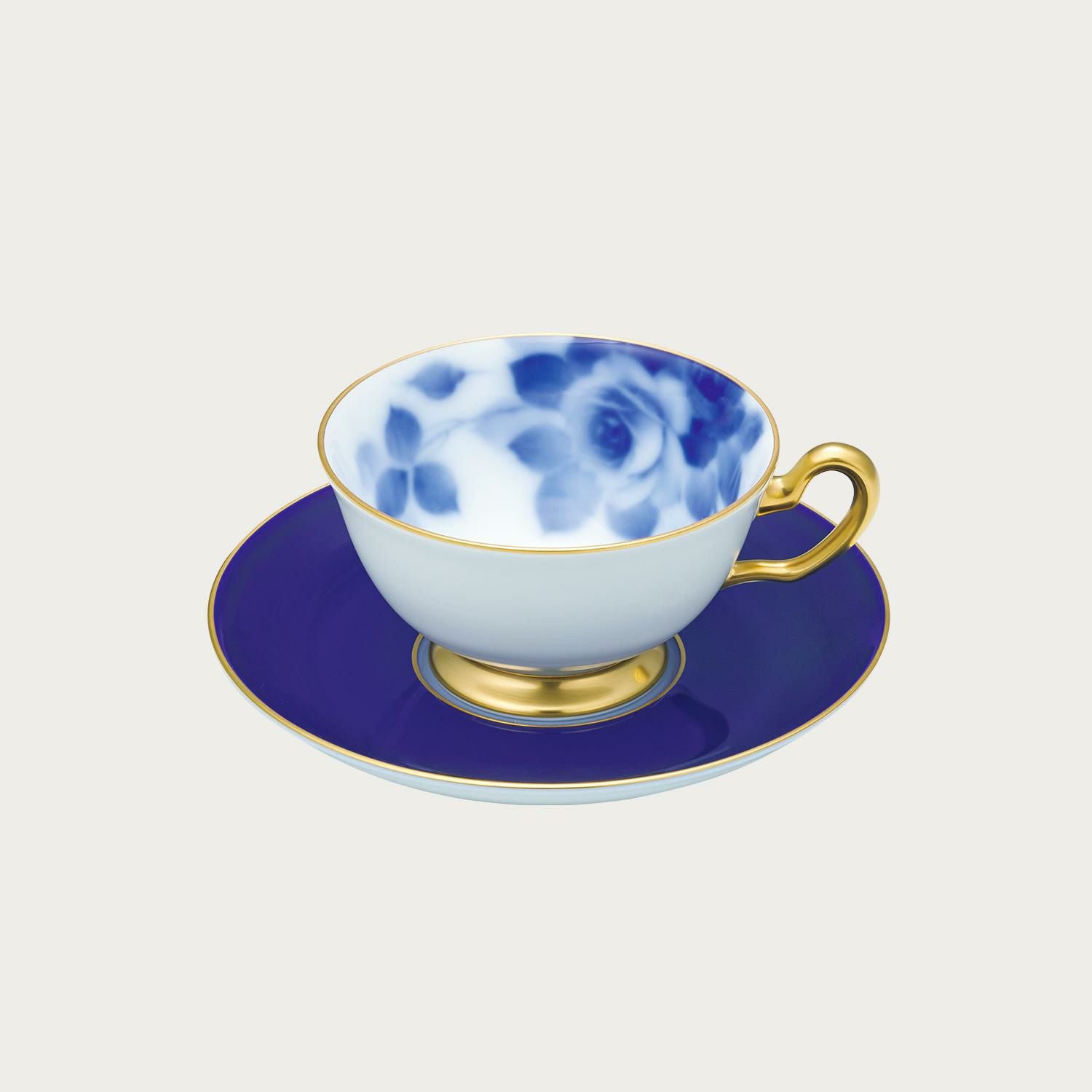 大倉陶園］ブルーローズ(8011) コーヒー碗皿(手描き) | ノリタケ食器