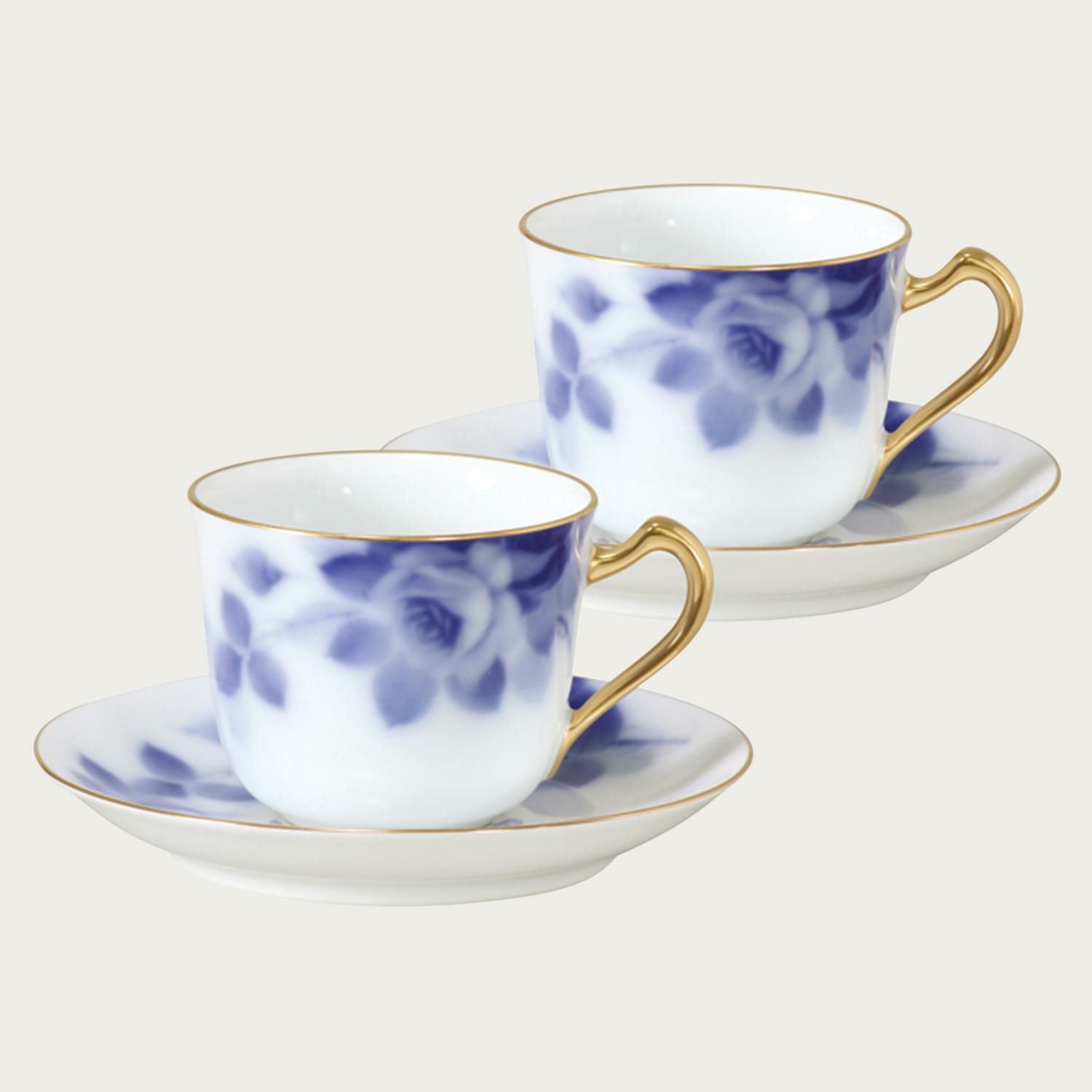大倉陶園］ブルーローズ(8011) コーヒー碗皿ペア | ノリタケ食器公式