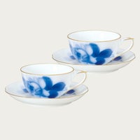 大倉陶園］ブルーローズ(8211) ティー・コーヒー碗皿ペア | ノリタケ 