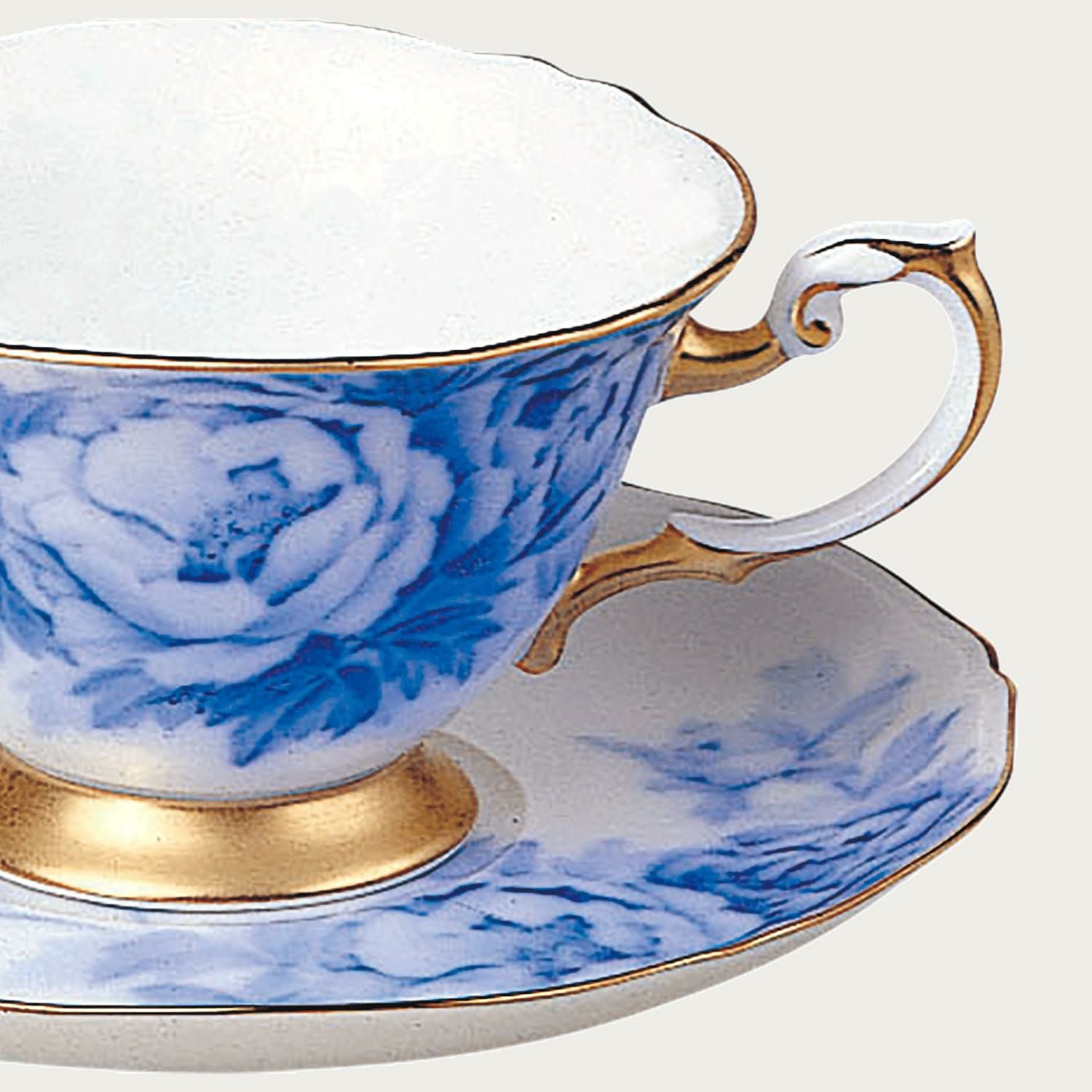 大倉陶園］岡染ぼたん ティー・コーヒー碗皿 | ノリタケ食器公式
