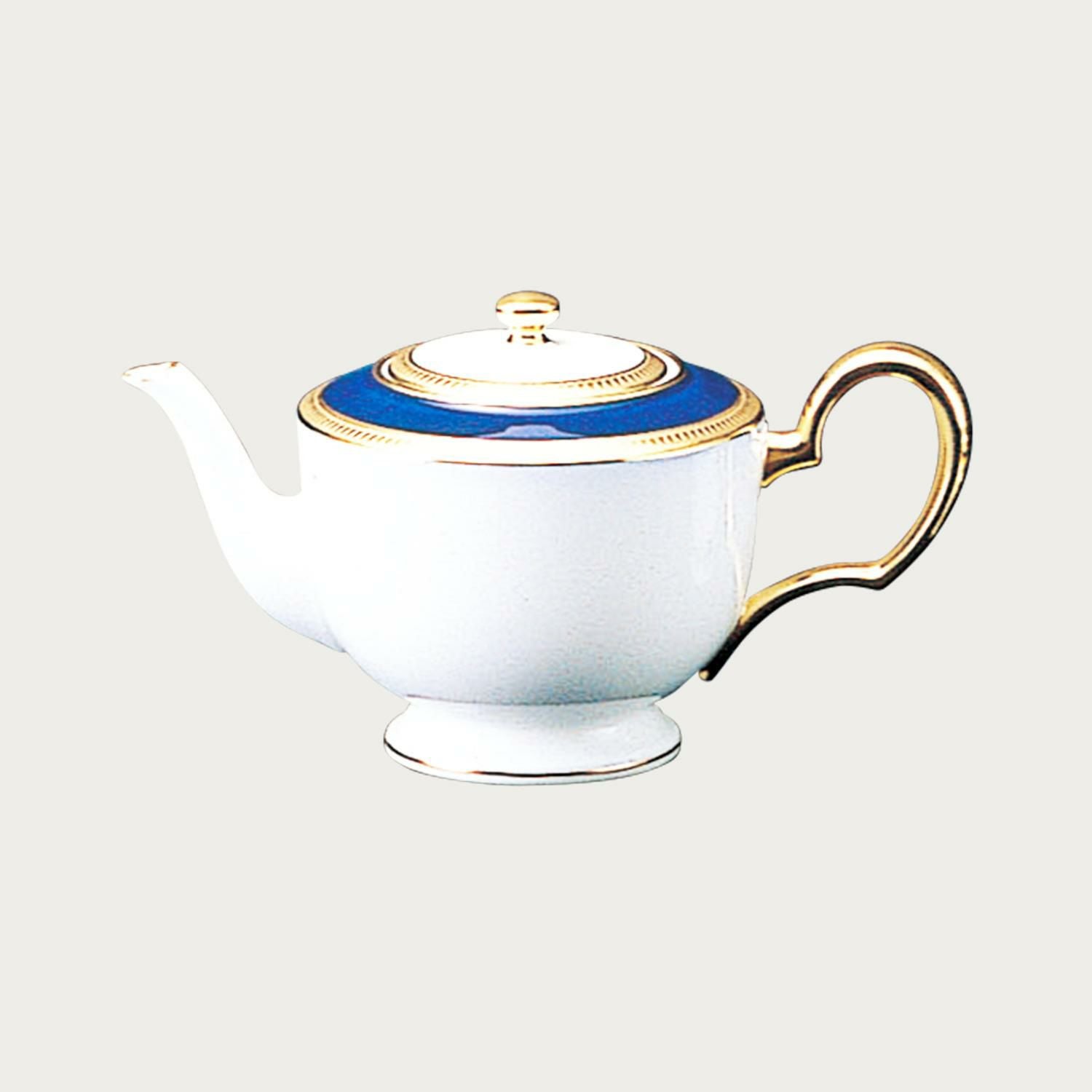 大倉陶園］瑠璃片葉金蝕 ティーポット(大) | ノリタケ食器公式