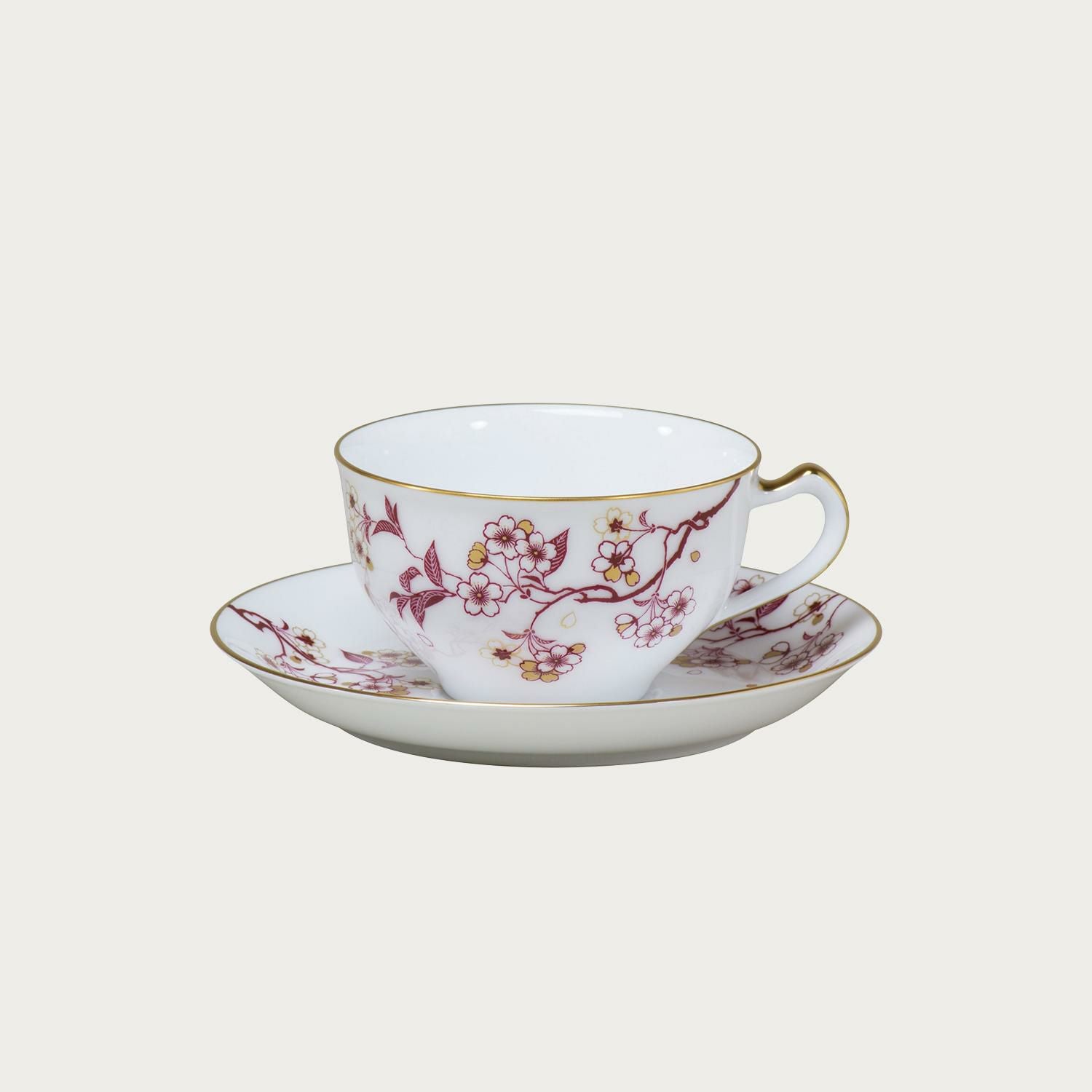 大倉陶園］桜シリーズ ティー・コーヒー碗皿 第4回「祝い桜