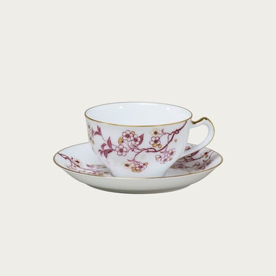 大倉陶園］桜シリーズ ティー・コーヒー碗皿 第4回「祝い桜 