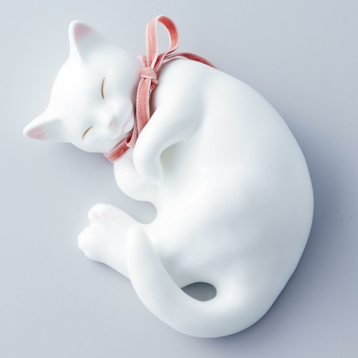 置物 猫 (うたたね) | ノリタケ食器公式オンラインショップ