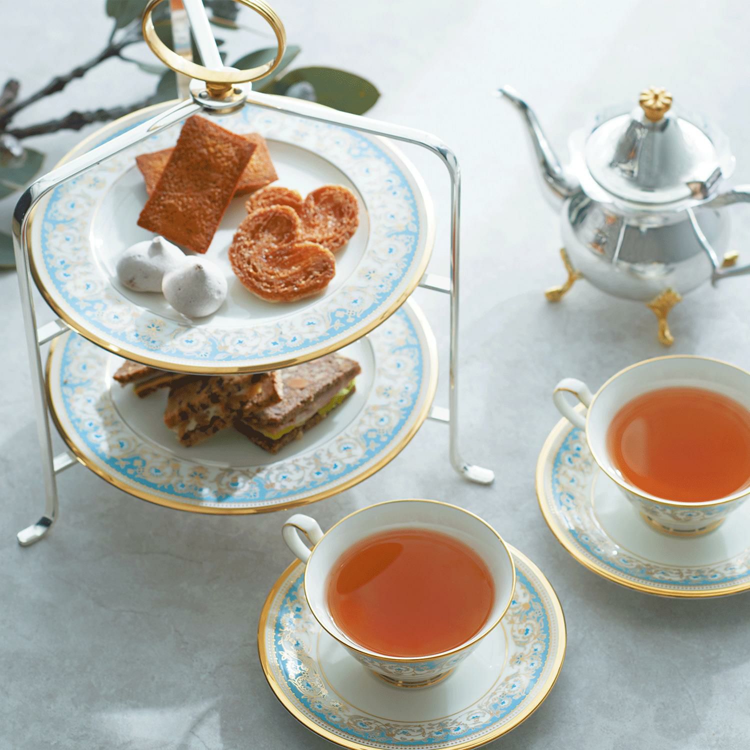 ハイティースタンド(2段)(折りたたみ式) | ノリタケ食器公式オンライン