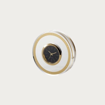 メゾンコレクション］ ロシェルゴールド 置時計(丸型)(アクリル製 