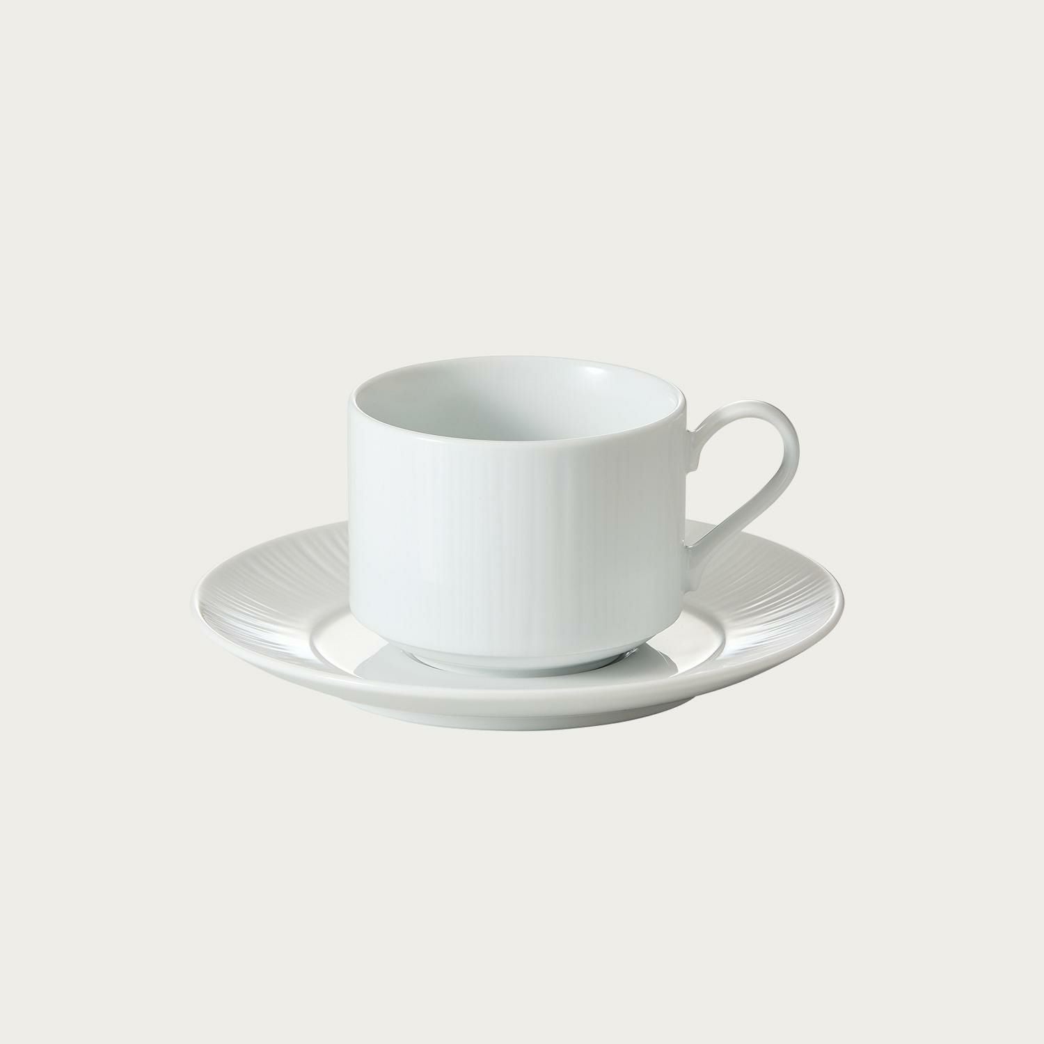 白いブリュロカップ 陶器 ビストロ 厚底カップ コーヒーカップ /K410 コンジュント カップ(スタッカブル)(カップのみ) | ノリタケ食器公式