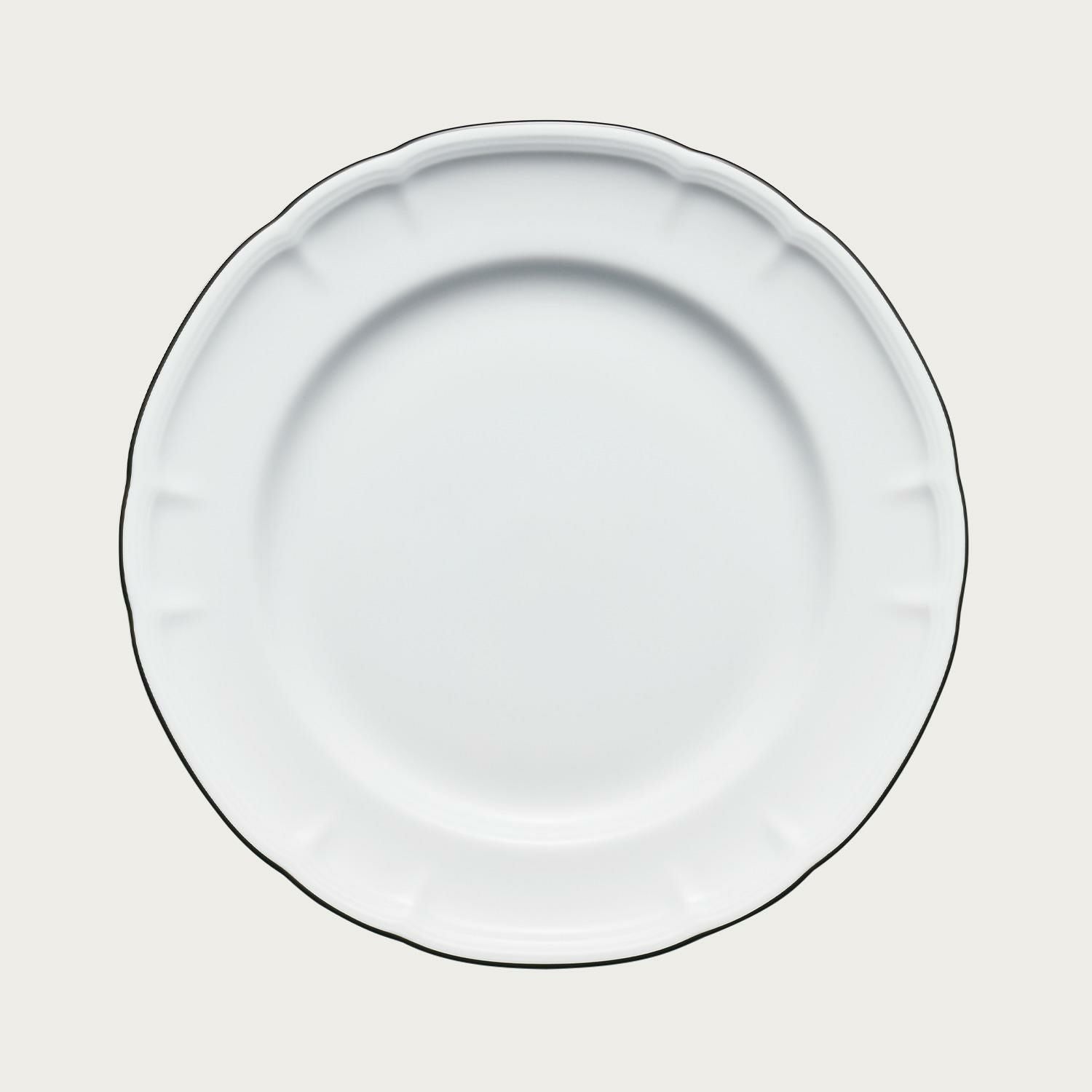 プロポーザル カラーライン 23cmプレート (ブラック) | ノリタケ食器