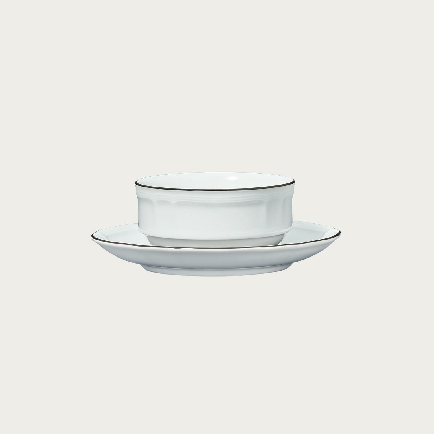 プロポーザル カラーライン スープカップ(スタッカブル) (ブラック
