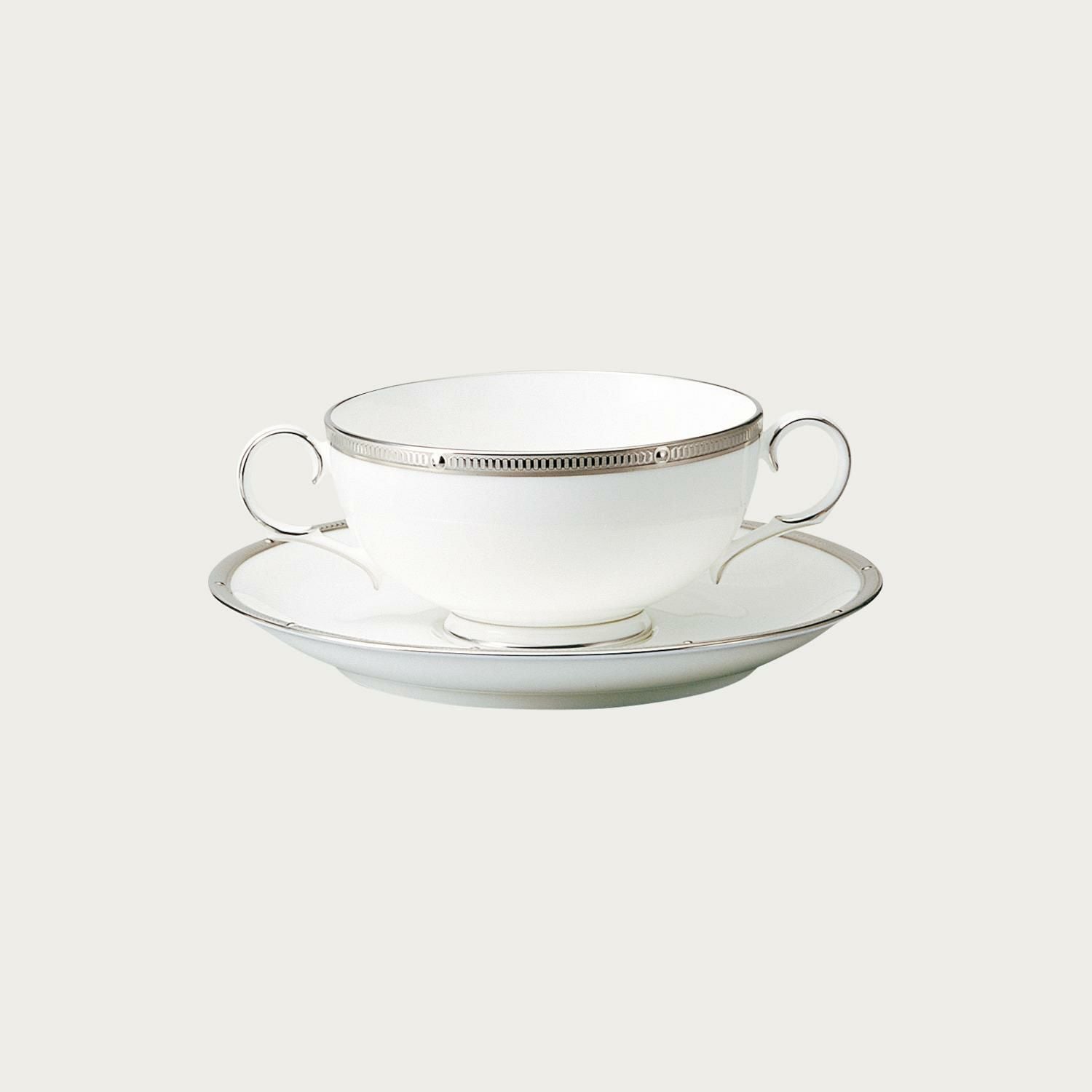 ロシェルプラチナ スープソーサー(ソーサーのみ) | ノリタケ食器公式