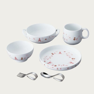 ファミリア子供食器NR/食器セットF(ブルー)(磁器) | ノリタケ食器公式 