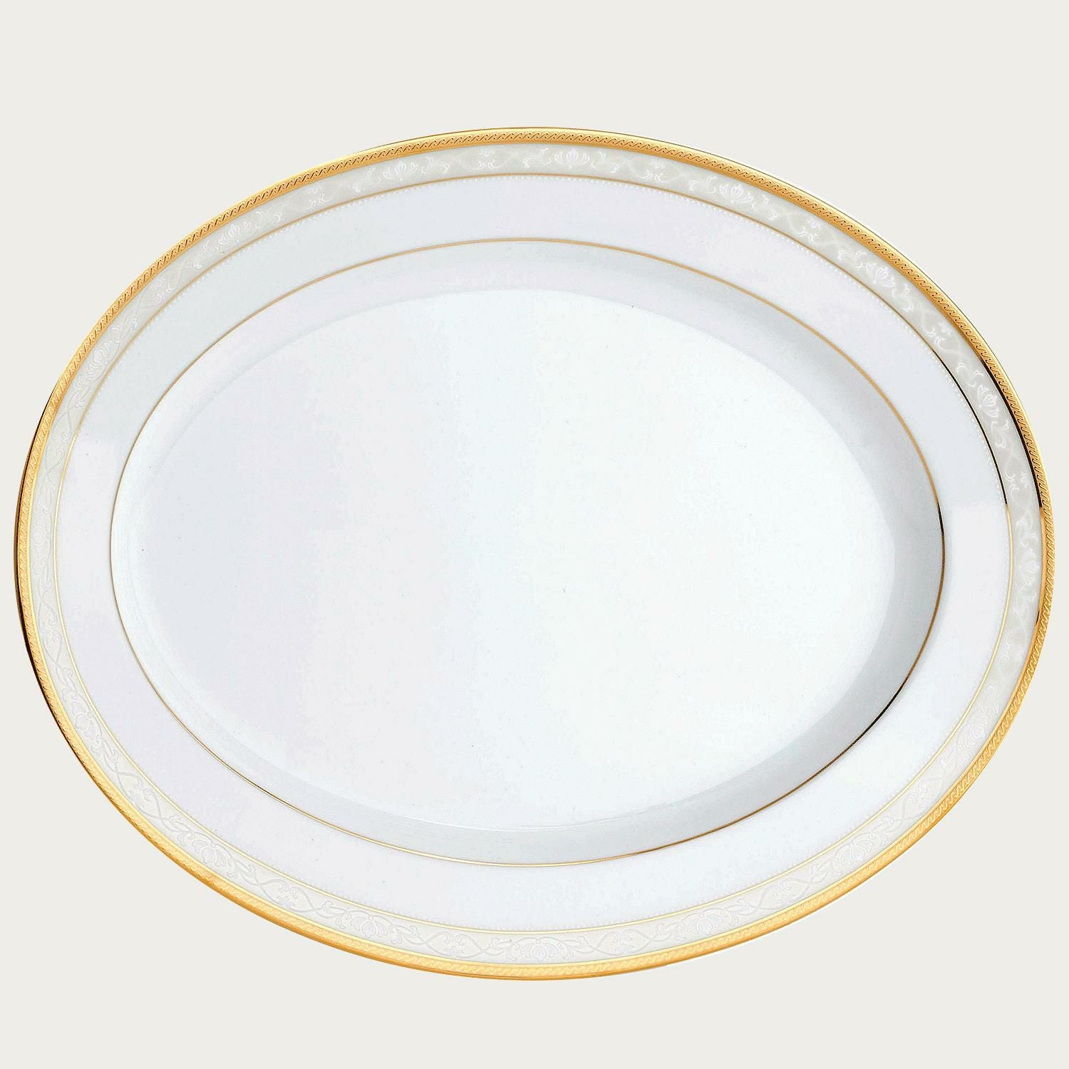 ハンプシャーゴールド 34.5cmオーバルプラター | ノリタケ食器公式