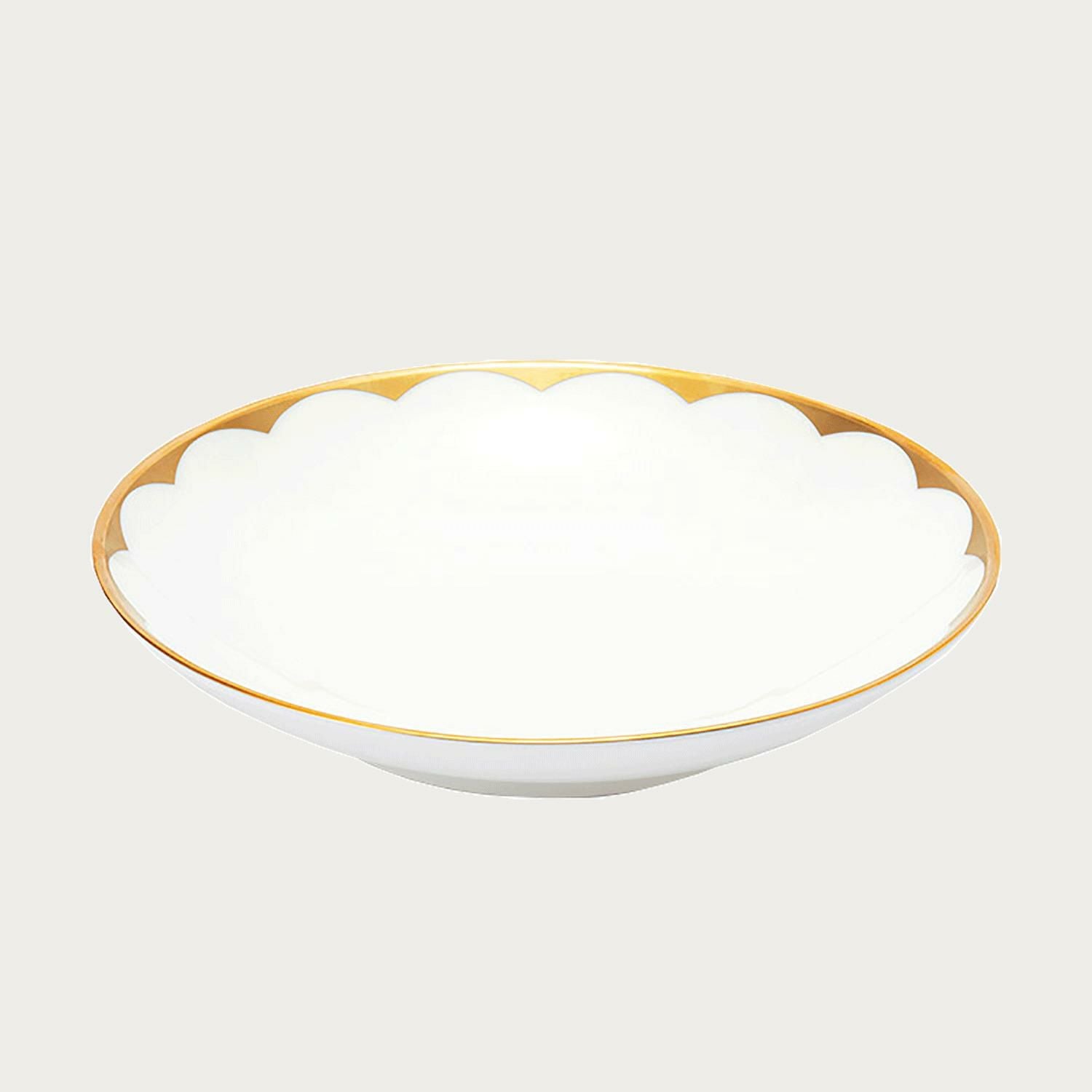 チェスティ スカラップ 25cmディーププレート | ノリタケ食器公式
