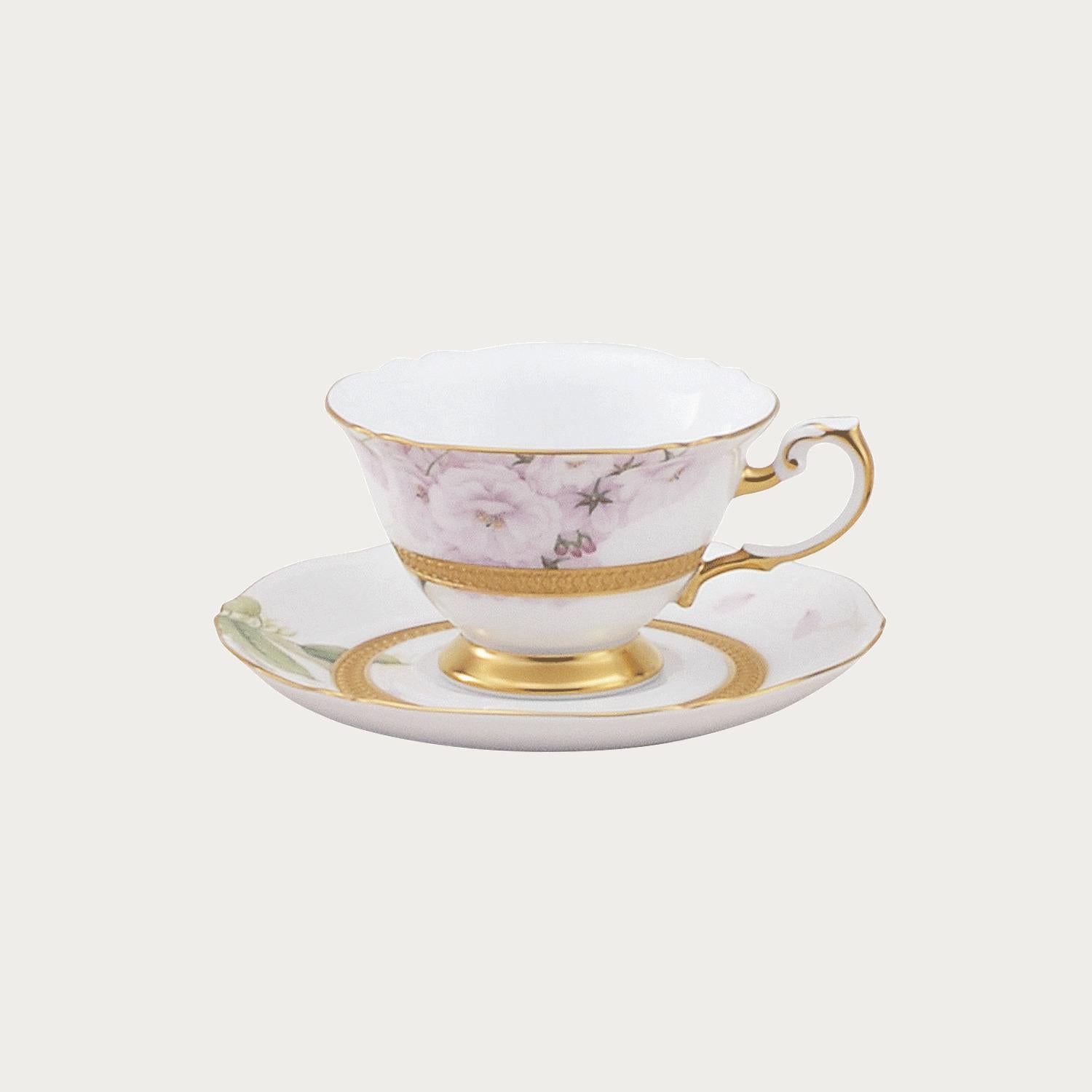 大倉陶園100周年］ 日本の桜 一葉 ティーカップ＆ソーサー | ノリタケ