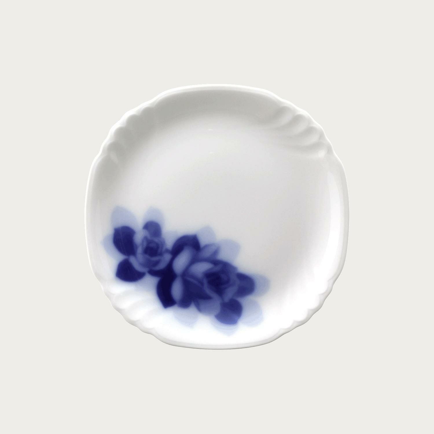 大倉陶園］ブルーローズジャネット 18cmプレート | ノリタケ食器公式