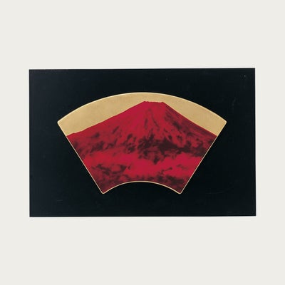 富士山 扇型陶額 赤富士 | ノリタケ食器公式オンラインショップ