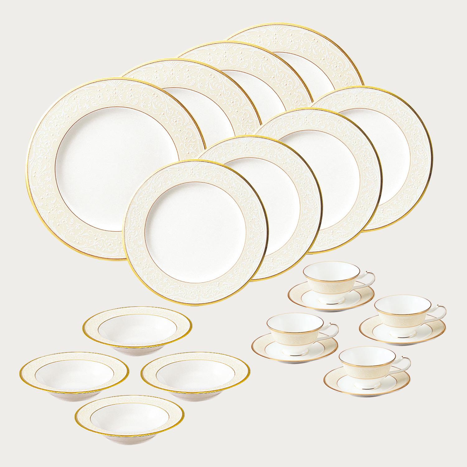 □特別価格□ホワイトパレス 20PC ホームセット | ノリタケ食器公式