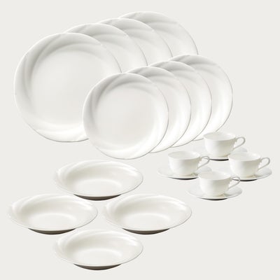 □特別価格□アンサンブルホワイト 20pcセット | ノリタケ食器公式 