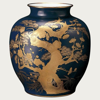 大倉陶園］瑠璃金蝕梅 29cm 花生 | ノリタケ食器公式オンラインショップ