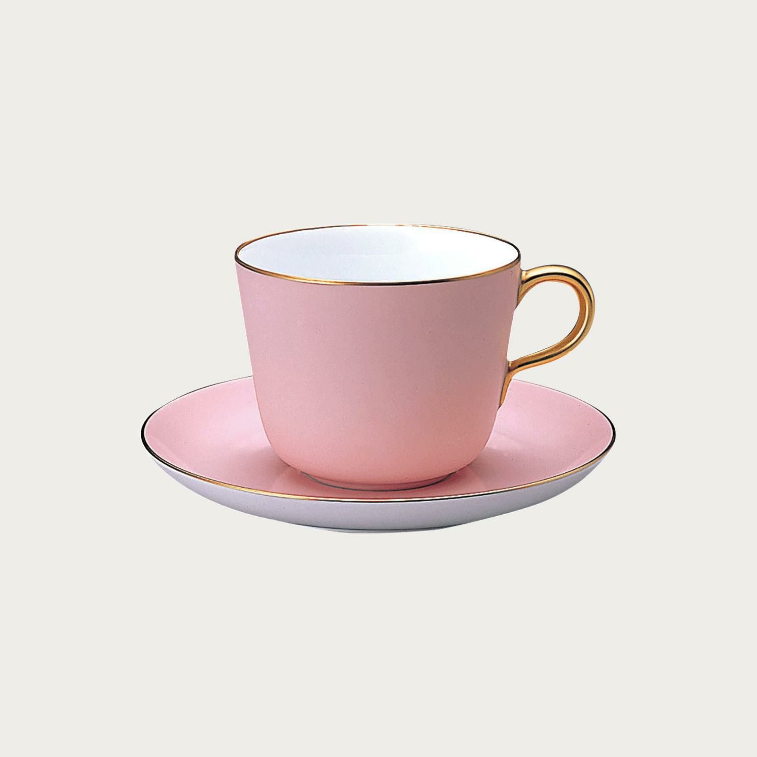 大倉陶園］色蒔き ピンク モーニング碗皿 | ノリタケ食器公式