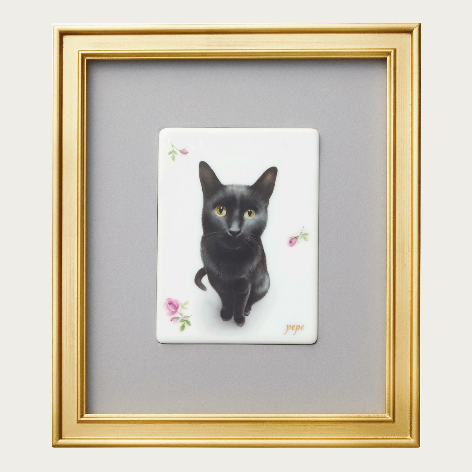 大倉陶器の黒猫の小皿 楽天市場】大倉陶園 黒猫親子-縁起物語- II 豆皿「宝袋」 ( 食器 小皿