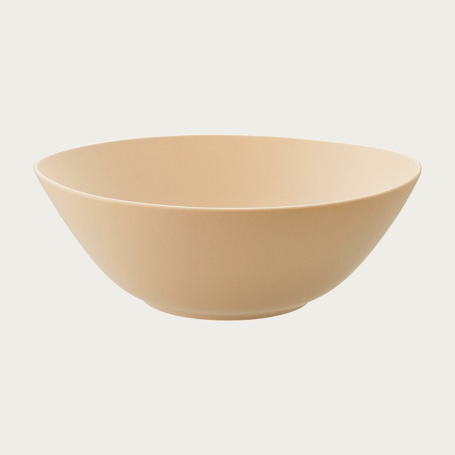 アトール マットベージュ 18cmオーガニックボウル | ノリタケ食器公式