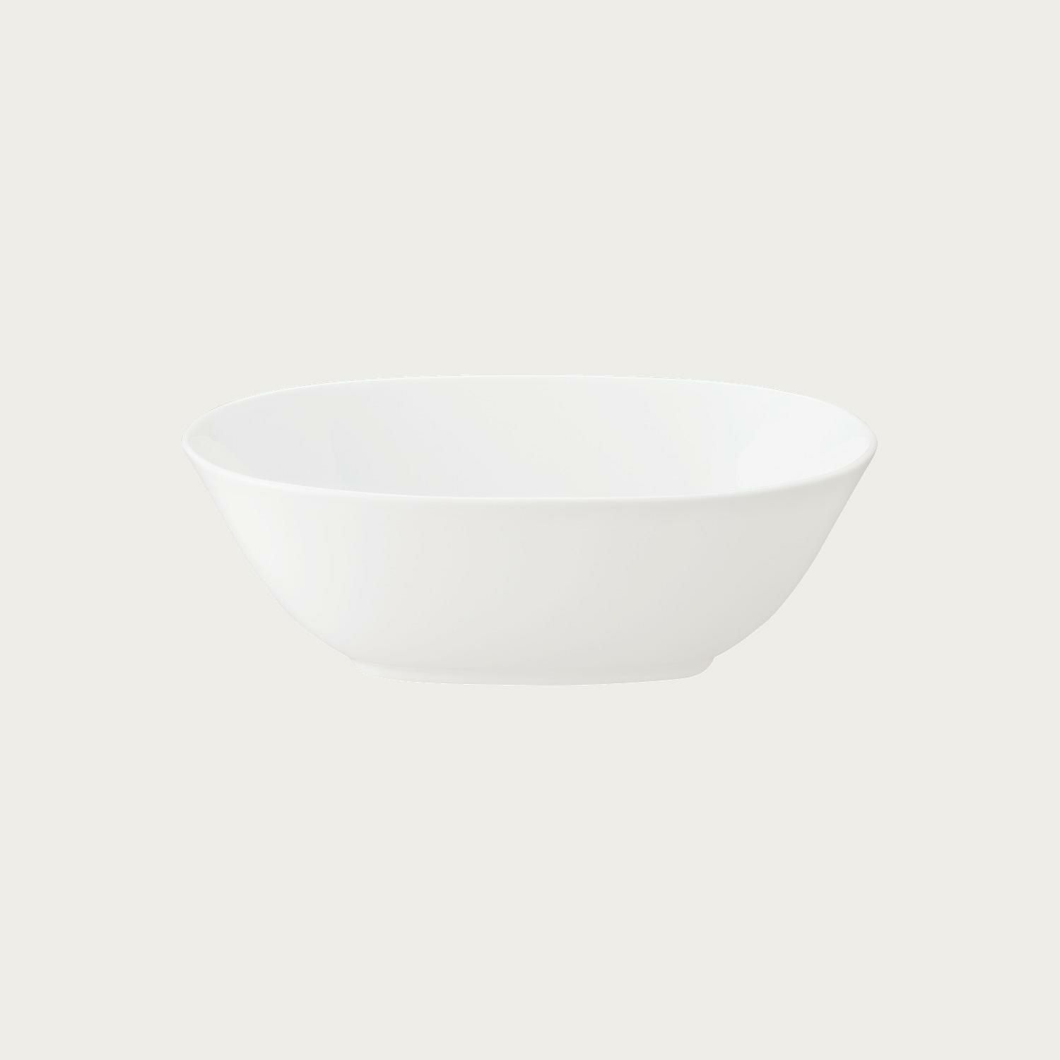 特大ボウル！  約20cm 新品未使用 英国ブランド アトール ホワイト 19cmオーバルディープボウル | ノリタケ食器公式