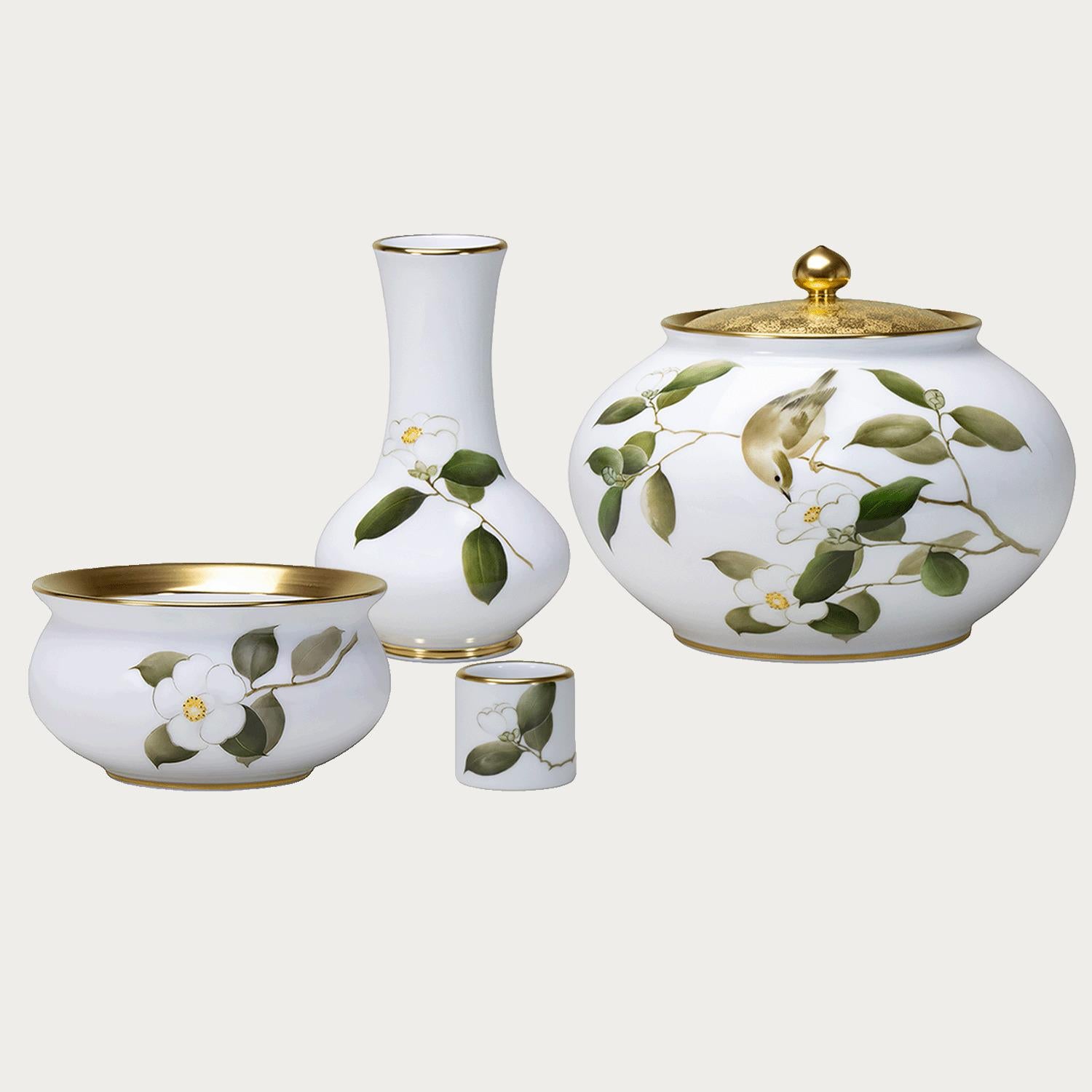 1214-200 大倉陶園 ブルーローズ 19cm 花生 74A/8011 8011/74A 花瓶 花器 フラワーベース ブルーローズ（8011） 20cm花器